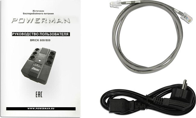 Источник бесперебойного питания PowerMan Brick 600 600VA (6120043)