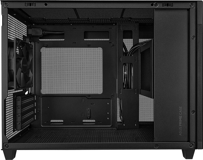 Корпус ASUS PRIME AP201 Tempered Glass mATX без БП Black (90DC00G0-B39010)