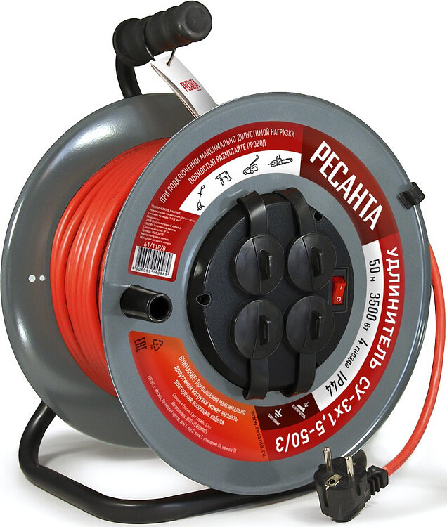 Удлинитель Ресанта СУ-3х1,5-50/3 (61/118/8)