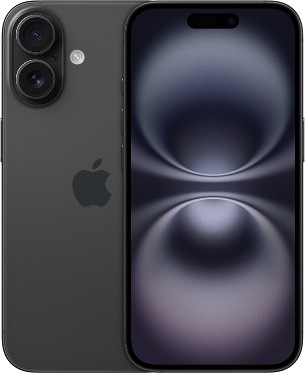 Смартфон Apple iPhone 16 128Gb A3286 черный (MYDQ3J/A)