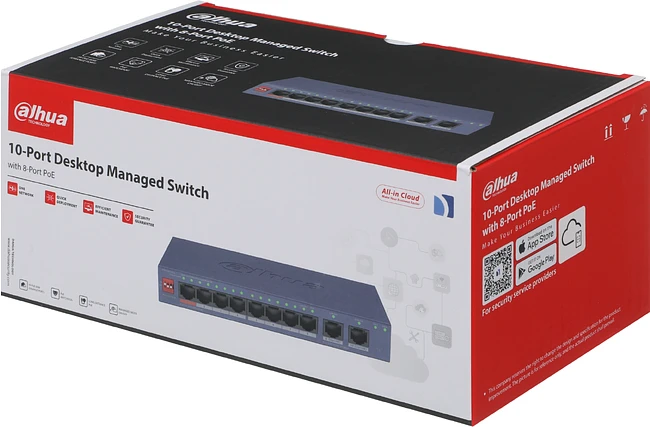 Коммутатор Dahua DH-CS4010-8ET2GT-60