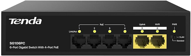 Коммутатор Tenda SG106PC Коммутатор Tenda SG106PC