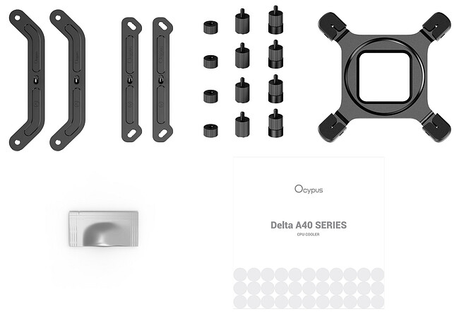 Кулер для процессора Ocypus Delta A40 Elite BK (Delta-A40-BK1NNWN00E-GL)