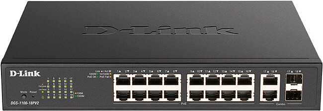 Коммутатор D-Link DGS-1100-18PV2/A3A