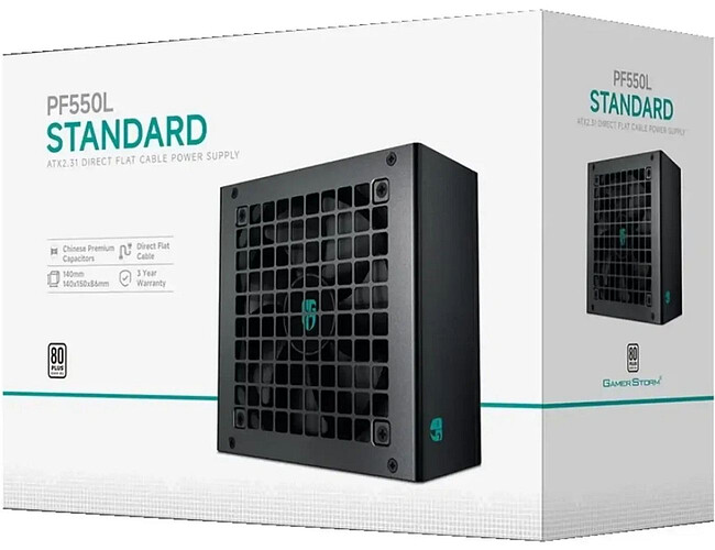 Блок питания DeepCool GamerStorm PF550L черный (R-PF550L-HE0B-WGEU)