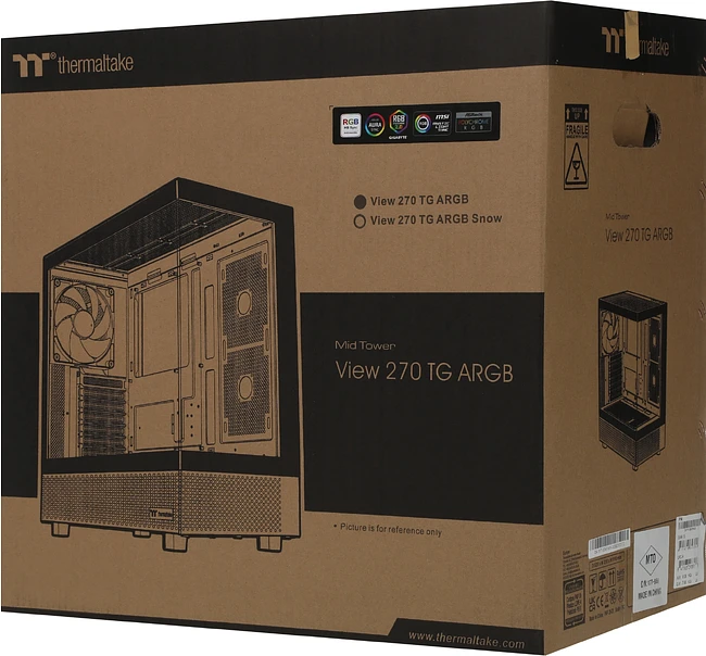 Корпус Thermaltake View 270 TG ARGB черный без БП (CA-1Y7-00M1WN-00)