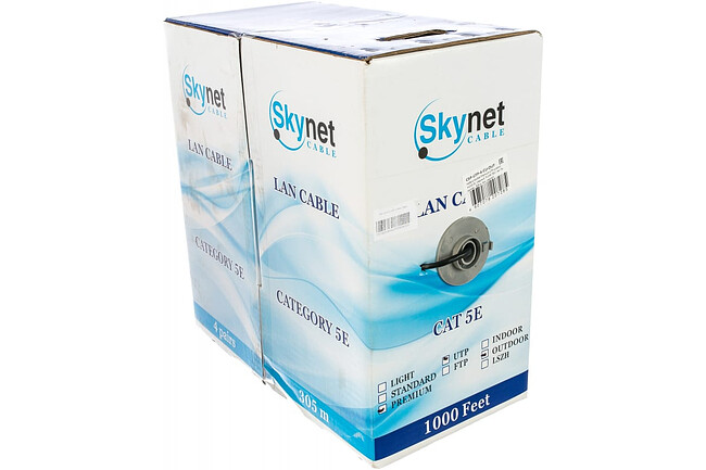 Кабель витая пара SkyNet Premium UTP CSP-UTP-4-CU-OUT