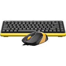Набор периферии A4Tech Fstyler F1110 Bumblebee черный/желтый