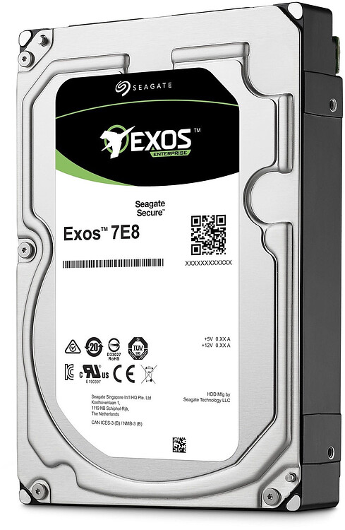 Жесткий диск Seagate Exos 7E8 Original SATA-III 2TB 7200rpm 256MB 3.5" (ST2000NM000A)