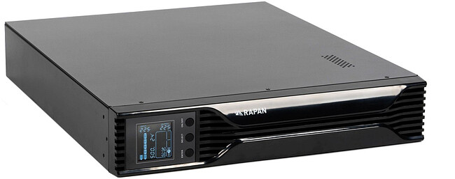 Источник бесперебойного питания Бастион Rapan-UPS 2000-Rack-IN-4X9-E черный (8959)
