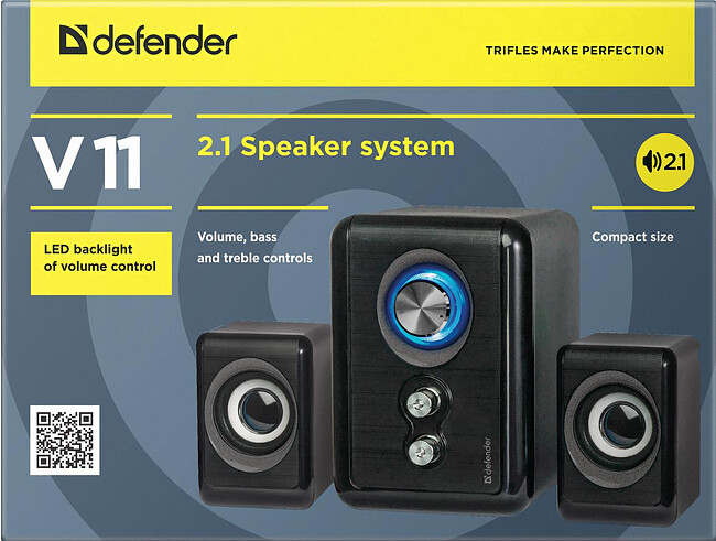 Акустика Defender V11 2.1 черный (65111)
