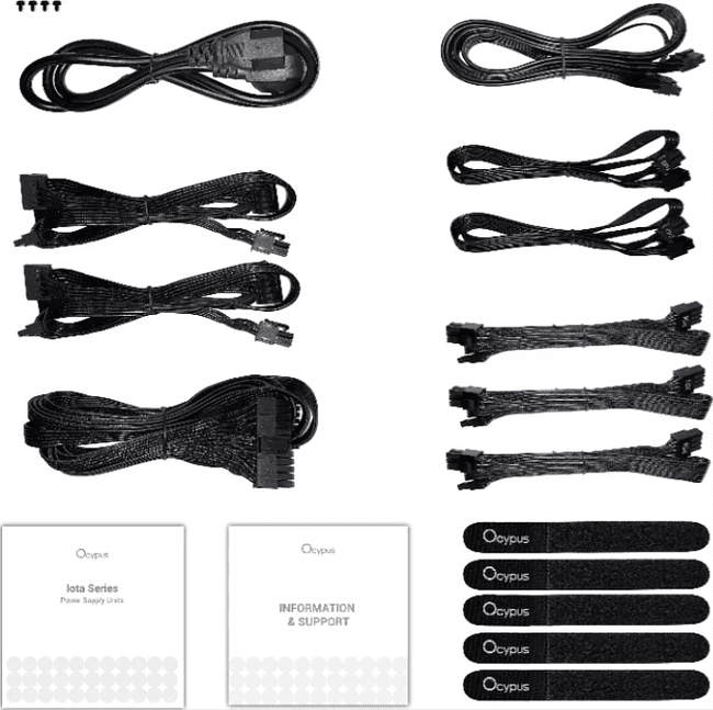 Блок питания Ocypus Iota P750 750W Black (Iota-P750-G1FFBK024X-EU)