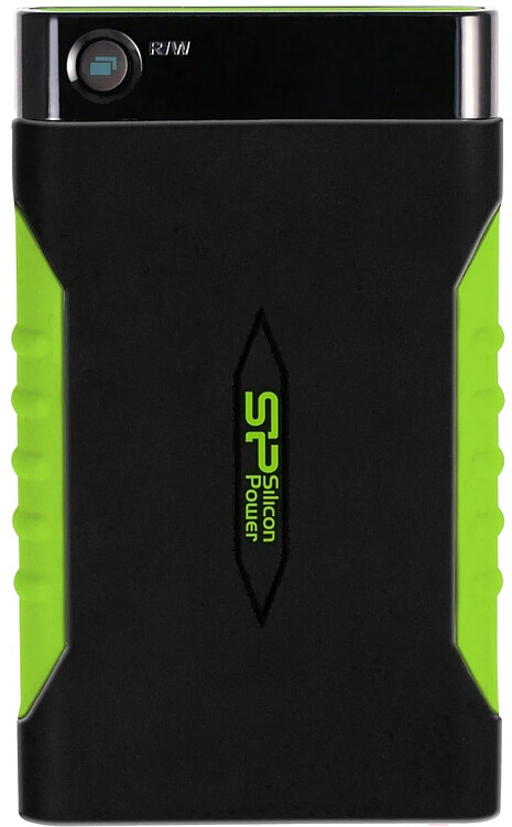 Внешний накопитель Silicon-Power Armor A15 2Tb черный/зеленый (SP020TBPHDA15S3K) Внешний накопитель Silicon-Power Armor A15 2Tb черный/зеленый (SP020TBPHDA15S3K)