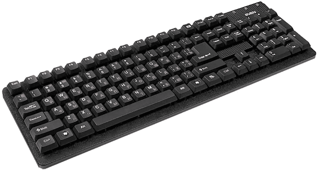 Клавиатура Sven Standard 301 USB+PS/2 Black (SV-0310301PUB)