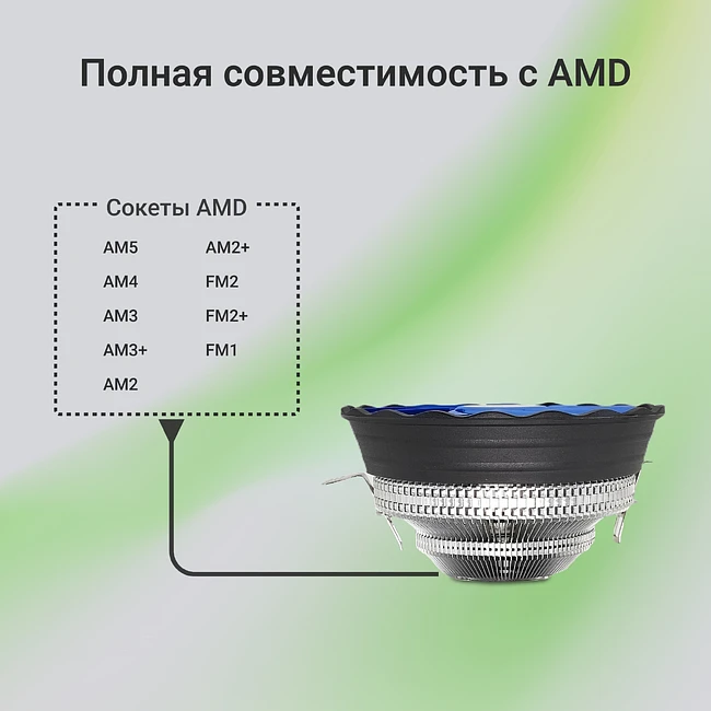 Кулер для процессора Digma D-CPC95-PWM2 черный