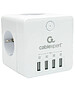 Сетевой фильтр Cablexpert CUBE-4-U4-W белый