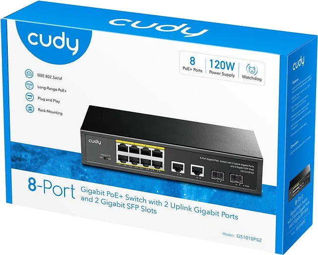 Коммутатор Cudy GS1010PS2