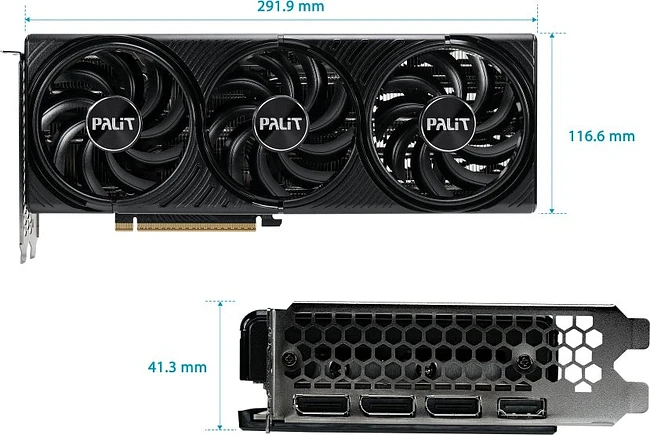 Видеокарта Palit GeForce RTX 5070 Infinity 3 OC 12GB GDDR7 (NE75070S19K9-GB2050S)