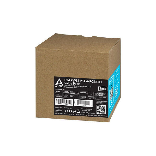 Вентилятор для корпуса Arctic P14 PWM PST A-RGB (ACFAN00257A)
