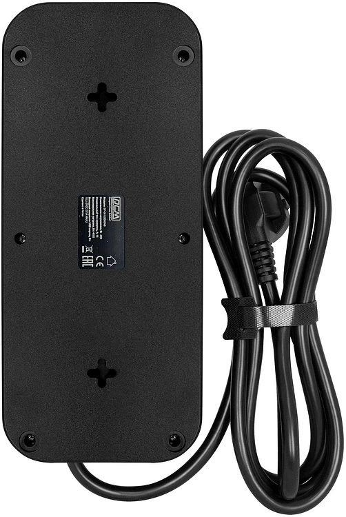 Сетевой фильтр Powercom SP-08 USB03AB 1.8м 8 розеток черный