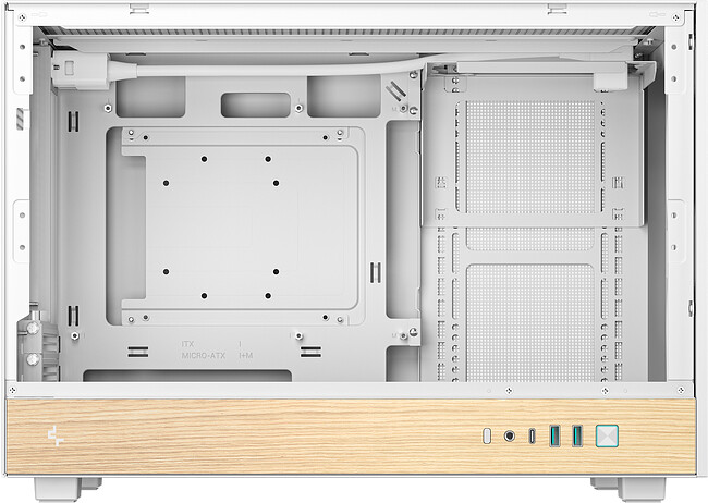 Корпус Deepcool CH260 Wood WH без БП (R-CH260-WHNWM0-G-1)