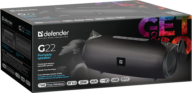 Беспроводная колонка Defender G22 (65122)