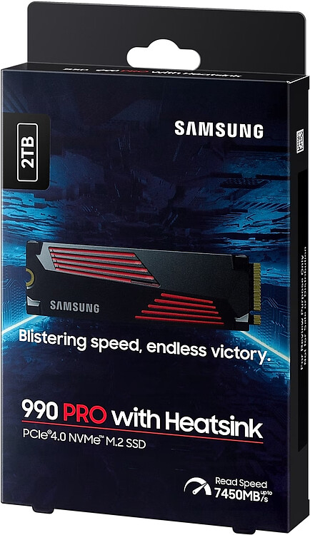 SSD диск Samsung 990 Pro 2Tb (MZ-V9P2T0CW)