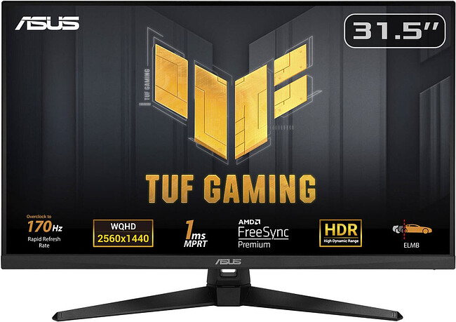 Монитор Asus TUF Gaming VG32AQA1A черный (90LM07L0-B02370)