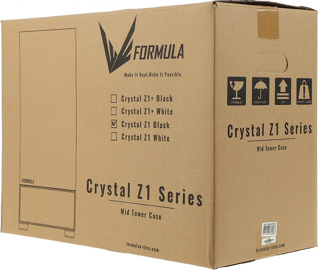 Корпус Formula V Line Crystal Z1 без БП черный