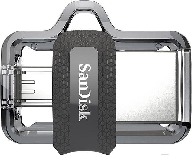 USB Flash-накопитель SanDisk Ultra Dual Drive M3.0 128GB черный/серый (SDDD3-128G-G46)