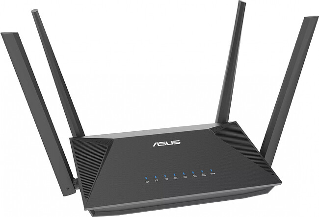 Роутер Asus RT-AX52 черный (90IG08T0-MO3H00)