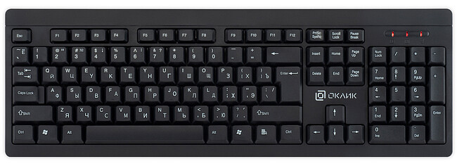 Клавиатура Oklick 95KW черный (1788287)