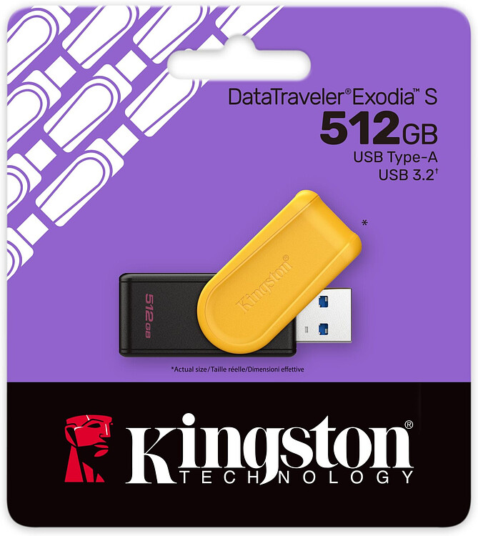 USB Flash-накопитель Kingston DataTraveler Exodia S 512GB (DTXS/512GB)