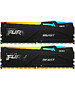 Оперативная память Kingston Fury Beast Black RGB 2x32GB DDR5 DIMM PC5-41600 (KF552C40BB2AK2-64)