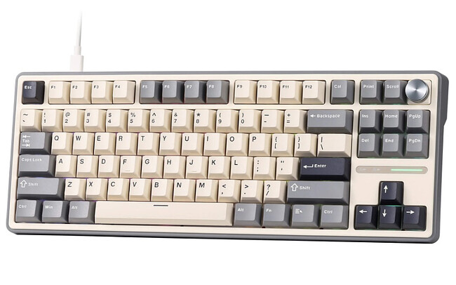 Клавиатура Royal Kludge RK R87 Pro Half Creamy switch/Grey