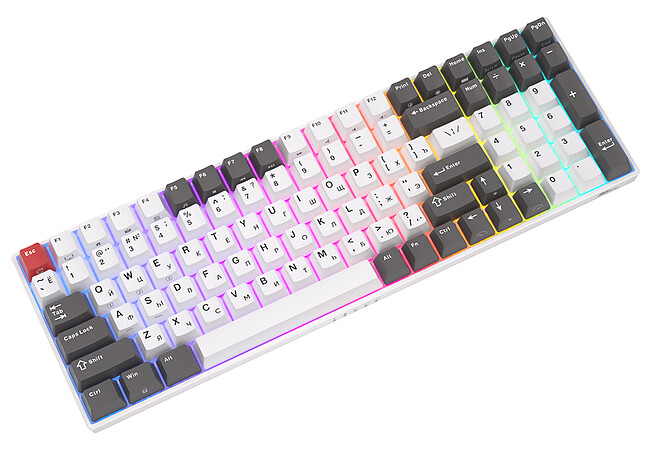 Клавиатура Royal Kludge RK100 Red switch/Grey/Red/White