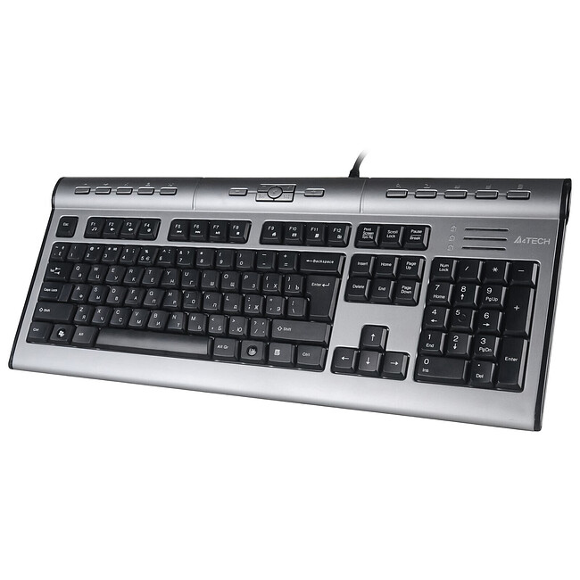 Клавиатура A4Tech KLS-7MUU серебристый