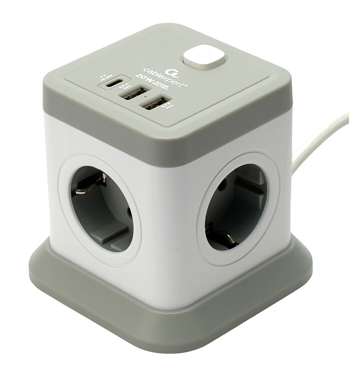 Сетевой фильтр Cablexpert TWR-4-CU2-W-2