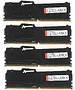 Оперативная память Kingston Fury Beast Black RGB DDR5 4x32GB (KF556C40BBAK4-128)