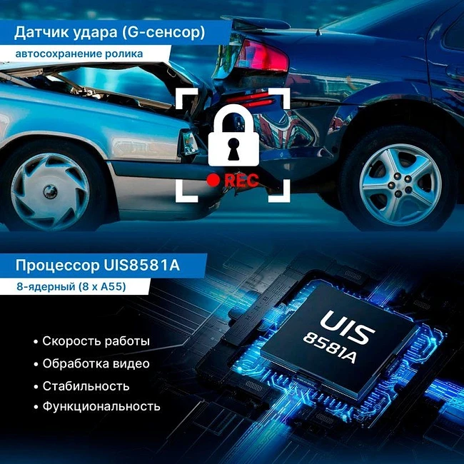 Автомобильный видеорегистратор TrendVision aMirror 15 Android Universe черный