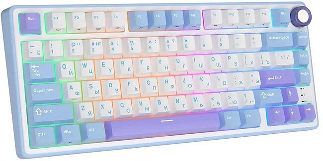 Клавиатура Royal Kludge R75 K Silver switch/Taro Milk