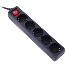 Сетевой фильтр PC Pet AP01006-5-BK черный