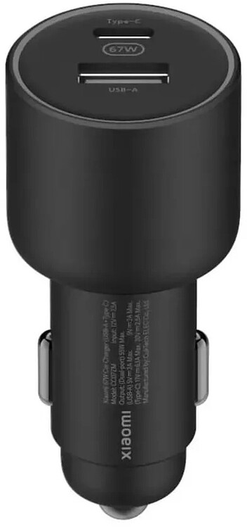 Автомобильное зарядное Xiaomi 67W Car Charger Type-A+Type-C (BHR6814GL)