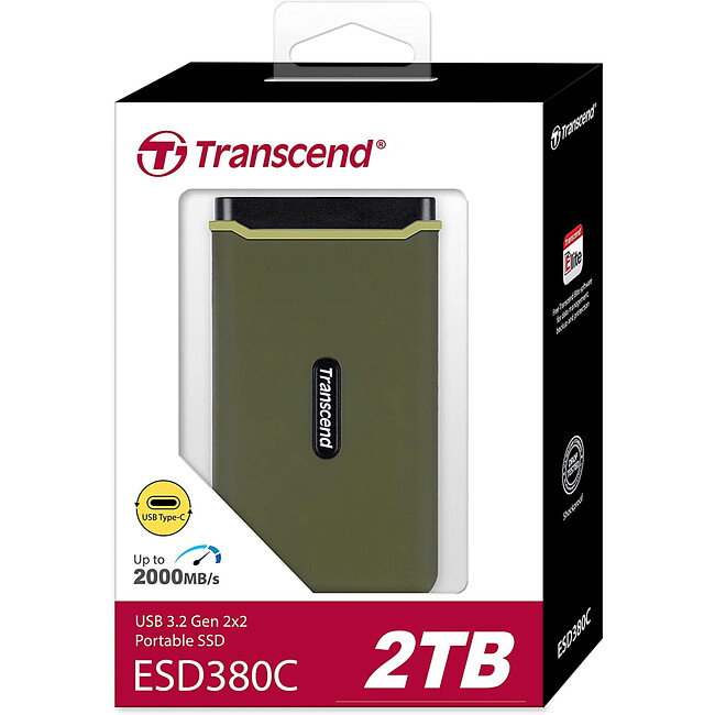 Внешний накопитель Transcend 2000GB ESD380C милитари зеленый (TS2TESD380C)