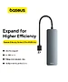 USB-хаб Baseus BS-OH080 Space Grey (B0005280B811-01)