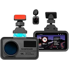 Автомобильный видеорегистратор TrendVision TDR-725 Real 4K 2CH черный