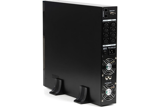 Источник бесперебойного питания Бастион Rapan-UPS 2000-Rack-IN-4X9-E черный (8959)