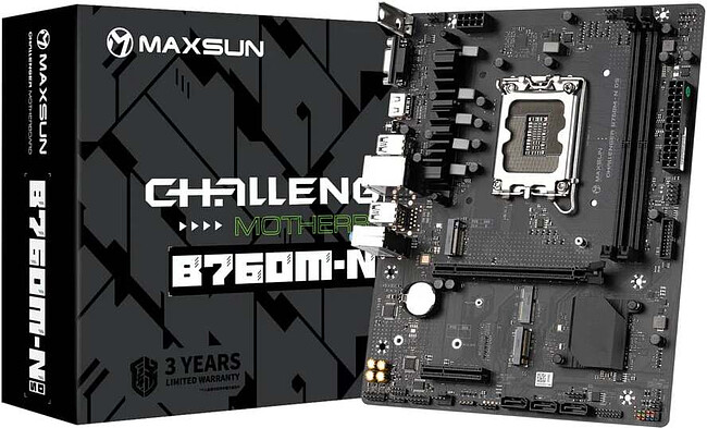 Материнская плата Maxsun MS-Challenger B760M-N D5 V2