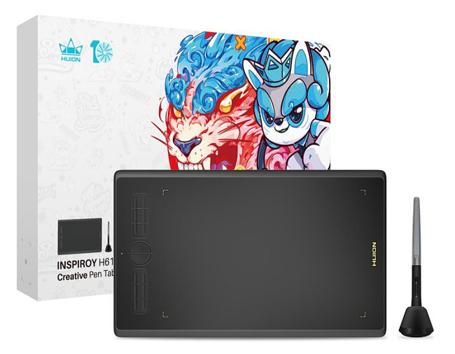 Графический планшет Huion Inspiroy (H610X)