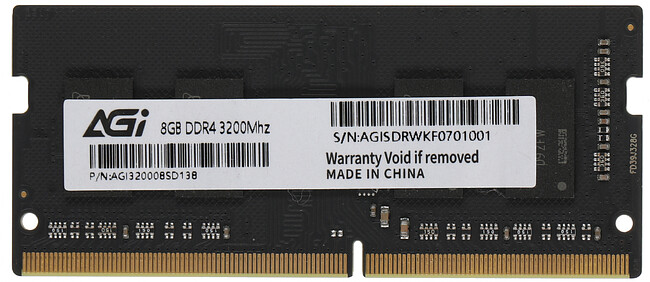 Оперативная память AGI SD138 DDR4 8GB (AGI320008SD138)
